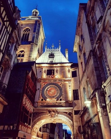 Rouen et le Gros Horloge